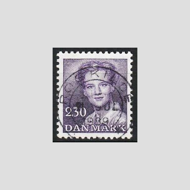 FRIMRKER DANMARK | 1982 - AFA 757 - Dronning Margrethe - 2,30 Kr. violet - Lux Stemplet 
