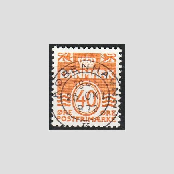 FRIMRKER DANMARK | 1971 - AFA 514 - Blgelinie 40 re orange - Lux Stemplet Kbenhavn