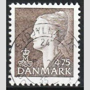 FRIMRKER DANMARK | 1997 - AFA 1153 - Dronning Margrethe - 4,75 Kr. brun - Pragt stemplet 