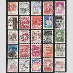 FRIMRKER DANMARK | LUX/PRAGT STEMPLER | Lot billedmrker med 25 stk. - Lux Stemplet