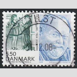 FRIM�RKER DANMARK | 2008 - AFA 1551 - Store danskere 2. - 5,50 Kr. - Pragt Stemplet Tilst