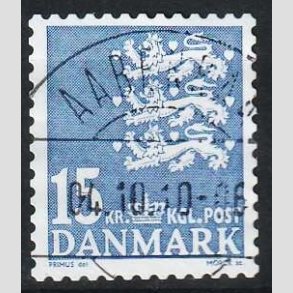 FRIMRKER DANMARK | 2004 - AFA 1377 - Lille Rigsvben - 15,00 Kr. lysbl - Lux Stemplet 