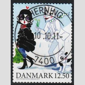 FRIMRKER DANMARK | 2010 - AFA 1639E - Vintereventyr - 12,50 Kr. flerfarvet - Pragt Stemplet