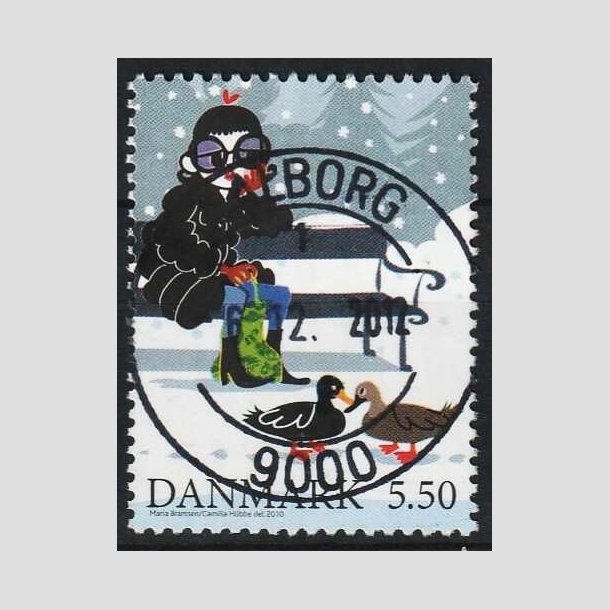 FRIMRKER DANMARK | 2010 - AFA 1636Ea - Vintereventyr - 5,50 Kr. flerfarvet - Pragt Stemplet