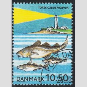 FRIMRKER DANMARK | 2002 - AFA 1327 - ICES havundersgelser 100 r. - 10,50 Kr. - Pnt Stemplet