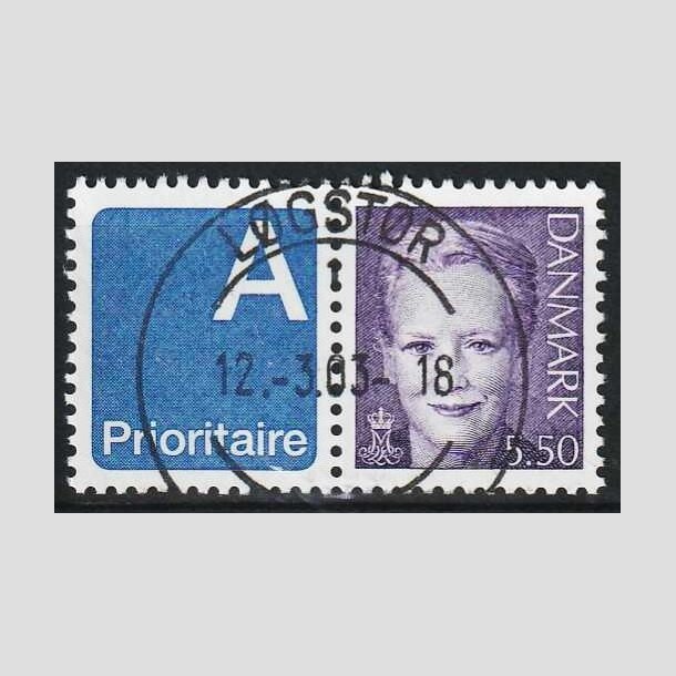 FRIMRKER DANMARK | 2000 - AFA 1247v - Dronning Margrethe II - 5,50 kr. A-vignet - Pragt Stemplet