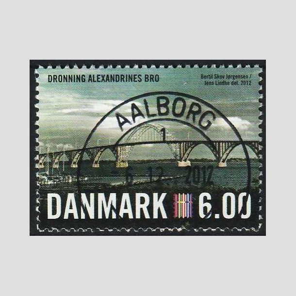 FRIMRKER DANMARK | 2012 - AFA 1689a - Nordia 2012 - 6,00 Kr. flerfarvet - Lux Stemplet