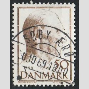 FRIM�RKER DANMARK | 1969 - AFA 480 - Fredrik IX 70 �r - 50 �re brun - Pragt Stemplet S�by �r�