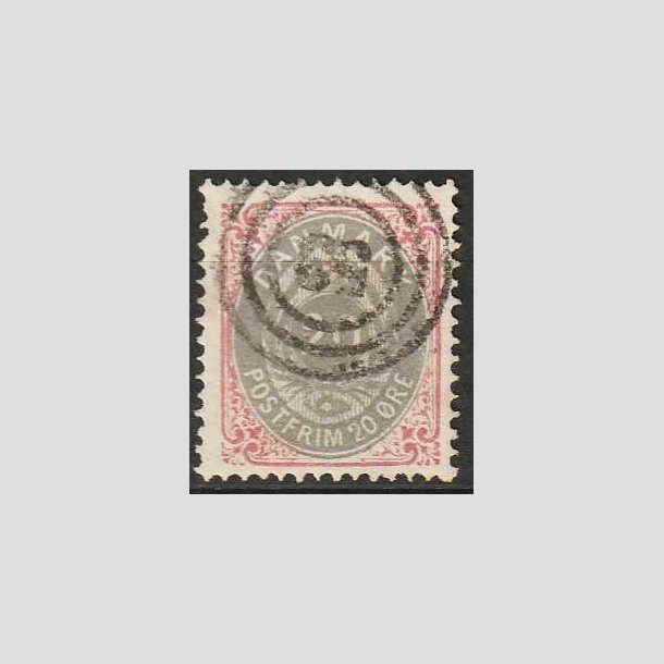 FRIMRKER DANMARK | 1875 - AFA 28 - 20 re rd/gr - Stemplet
