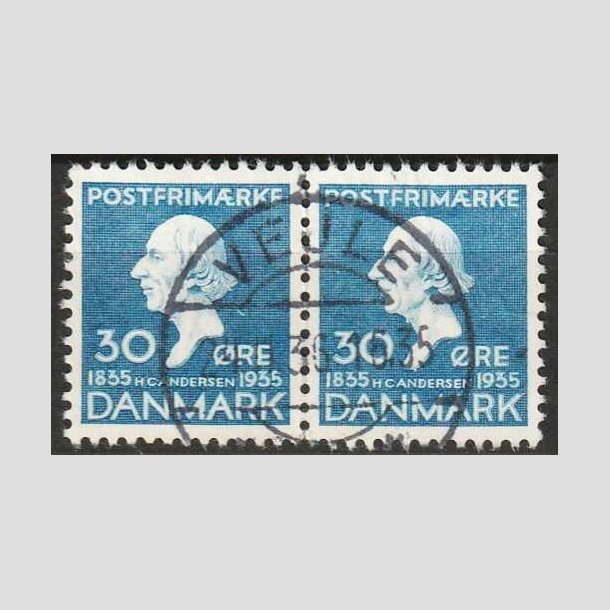 FRIMRKER DANMARK | 1935 - AFA 228 - H. C. Andersen 30 re bl i par - Lux Stemplet Vejle