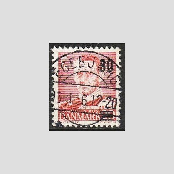 FRIMRKER DANMARK | 1955 - AFA 363 - Provisorier - 30/20 re rd - Pragt Stemplet Egebjerg