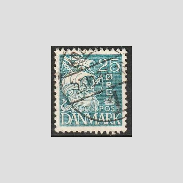 FRIMRKER DANMARK | 1933 - AFA 205 - Karavel 25 re bl Type I - Stemplet
