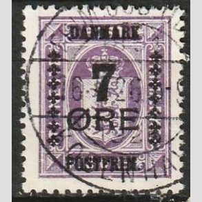 FRIMRKER DANMARK | 1926 - AFA 165 - 7/15 re violet Provisorier - Lux Stemplet 