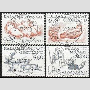 FRIMRKER GRNLAND | 2000 - AFA 352-55 - Arktiske vikinger II. - 0,25 - 21,00 kr. - Lux stemplet
