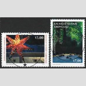 FRIMRKER GRNLAND | 2019 - AFA 835+836 - Julefrimrker - i st flerfarvet - Lux Stemplet