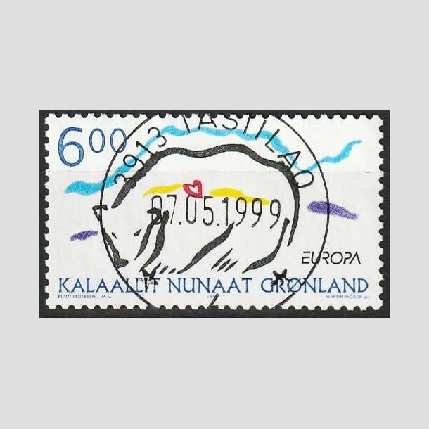 FRIMRKER GRNLAND | 1999 - AFA 341 - Europamrker - 6,00 kr. flerfarvet - Lux stemplet