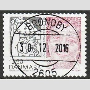 FRIMRKER DANMARK | 2010 - AFA 1635E - Store danskere 3. - 12,50 Kr. - Pragt Stemplet