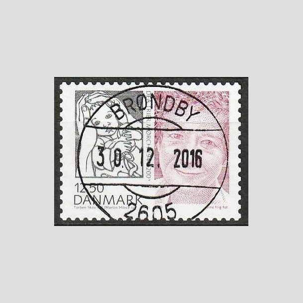 FRIMRKER DANMARK | 2010 - AFA 1635E - Store danskere 3. - 12,50 Kr. - Pragt Stemplet