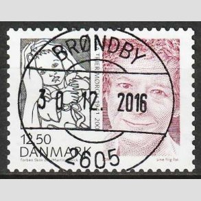 FRIMRKER DANMARK | 2010 - AFA 1635E - Store danskere 3. - 12,50 Kr. - Pragt Stemplet
