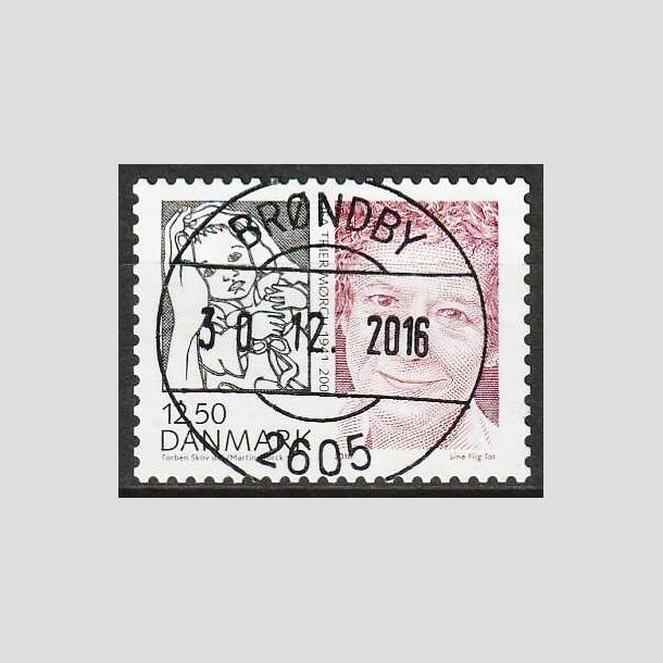 FRIMRKER DANMARK | 2010 - AFA 1635E - Store danskere 3. - 12,50 Kr. - Pragt Stemplet