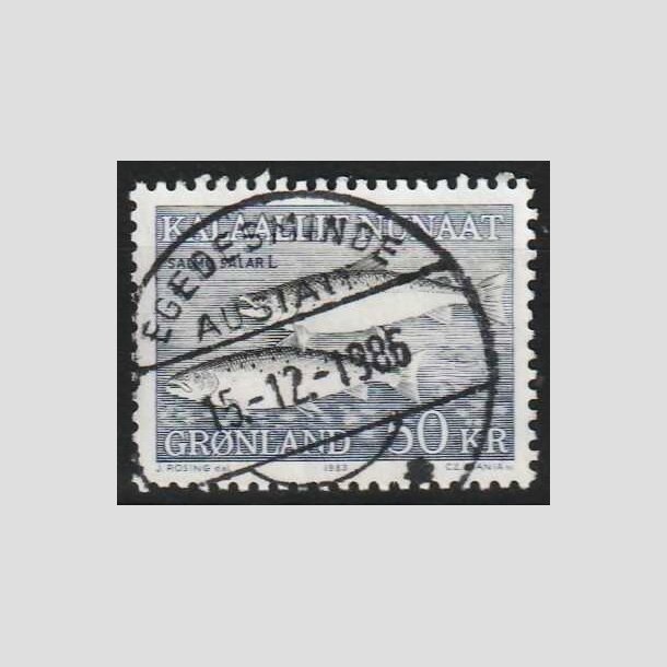 FRIMRKER GRNLAND | 1983 - AFA 140 - Skllaks - 50,00 kr. flerfarvet - Pragt Stemplet