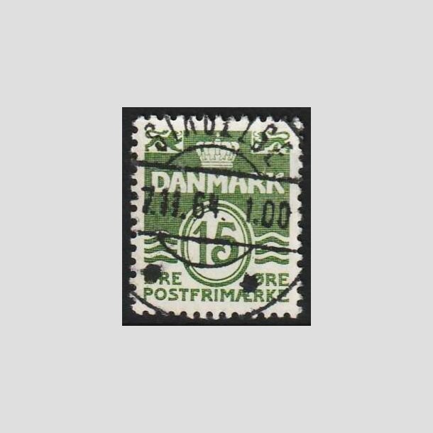 FRIMRKER DANMARK | 1963 - AFA 413 - Blgelinie 15 re grn - Lux Stemplet 
