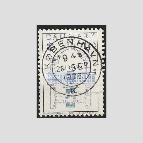 FRIMRKER DANMARK | 1978 - AFA 659 - Europamrker - 1,50 Kr. bl - Pragt Stemplet Kbenhavn