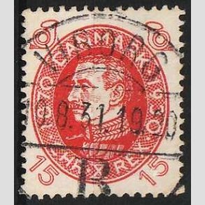FRIMRKER DANMARK | 1930 - AFA 190 - Chr. X 60 r 15 re rd - Lux Stemplet Viborg