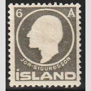 FRIMRKER ISLAND | 1911 - AFA 66 - Jn Sigurdsson - 6 aur gr - Ubrugt