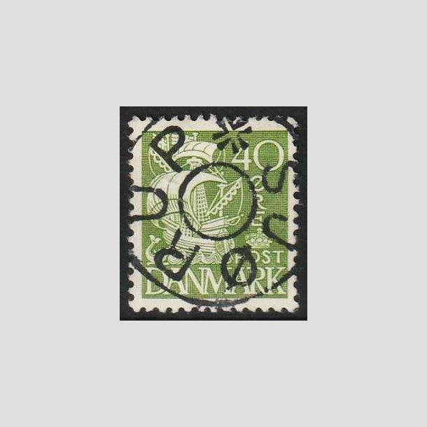 FRIMRKER DANMARK | 1933 - AFA 208 - Karavel 40 re grn Type I - Lux Stemplet Sjrup