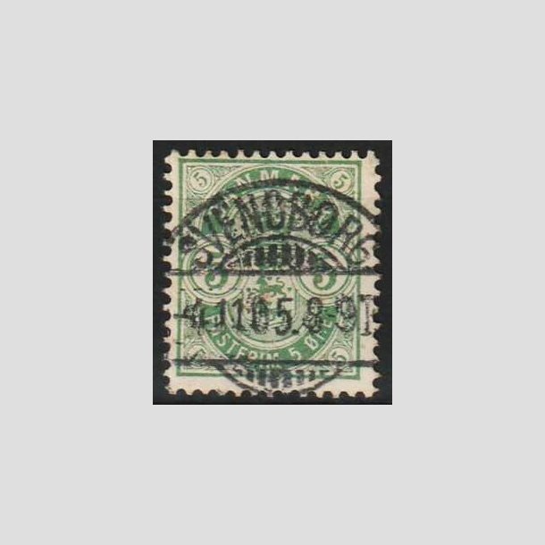 FRIMRKER DANMARK | 1895 - AFA 34C - 5 re grn - Lux Stemplet 