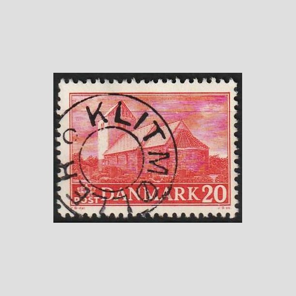 FRIMRKER DANMARK | 1944 - AFA 287 - Landsbykirker - 20 re rd - Pragt Stemplet Klitmller