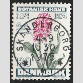 FRIM�RKER DANMARK | 1974 - AFA 578 - Botanisk Have 100 �r. - 120 �re - Pragt Stemplet