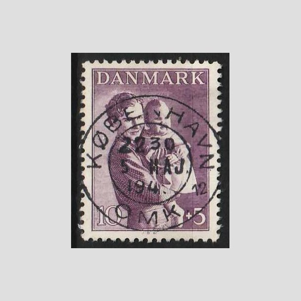 FRIMRKER DANMARK | 1941 - AFA 268 - Magrethe 1 r 10 + 5 re violet - Lux Stemplet 