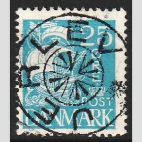 FRIM�RKER DANMARK | 1927 - AFA 171 - Karavel 25 �re bl� - Lux Stemplet Jerlev