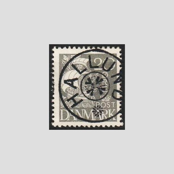 FRIMRKER DANMARK | 1927 - AFA 170 - Karavel 20 re gr - Lux Stemplet Hallund