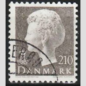 FRIMRKER DANMARK | 1980 - AFA 706 - Dronning Margrethe - 210 re gr - Pnt Stemplet