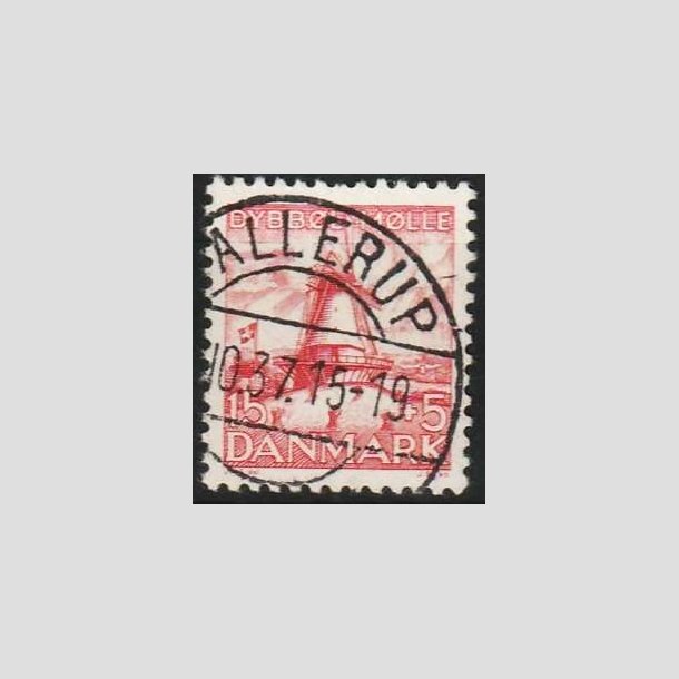 FRIMRKER DANMARK | 1937 - AFA 238 - Dybbl Mlle - 15 + 5 re rd - Pnt Stemplet