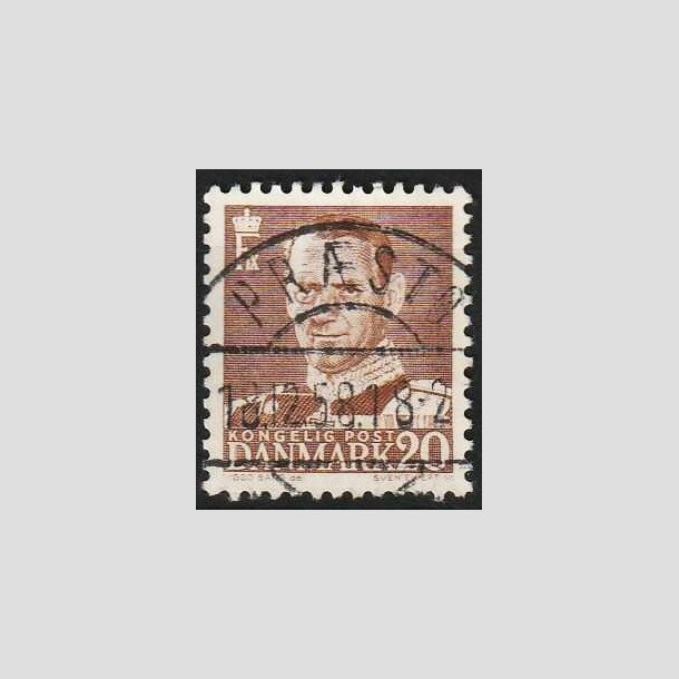FRIMRKER DANMARK | 1950 - AFA 320 - Fr. IX 20 re brun - Lux Stemplet Prst