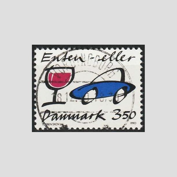FRIMRKER DANMARK | 1990 - AFA 981 - Spritbilisme - 3,50 Kr. flerfarvet - Pragt Stemplet