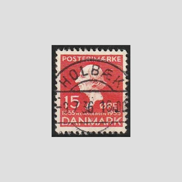 FRIMRKER DANMARK | 1935 - AFA 226 - H. C. Andersen 15 re rd - Lux Stemplet Holbk