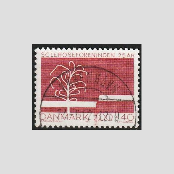FRIMRKER DANMARK | 1982 - AFA 746 - Scleroseforeningen 25 r. - 2,00 Kr. + 40 re - Pragt Stemplet 