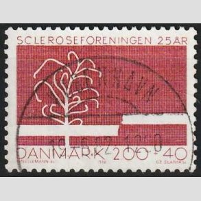 FRIMRKER DANMARK | 1982 - AFA 746 - Scleroseforeningen 25 r. - 2,00 Kr. + 40 re - Pragt Stemplet 