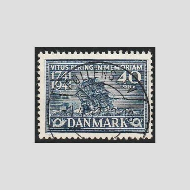 FRIMRKER DANMARK | 1941 - AFA 272 - Vitus Bering 40 re bl - Lux Stemplet 