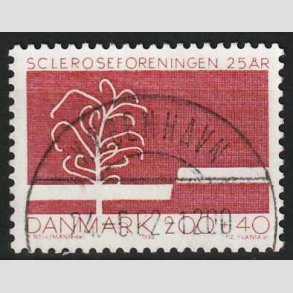 FRIMRKER DANMARK | 1982 - AFA 746 - Scleroseforeningen 25 r. - 2,00 Kr. + 40 re - Pragt Stemplet 