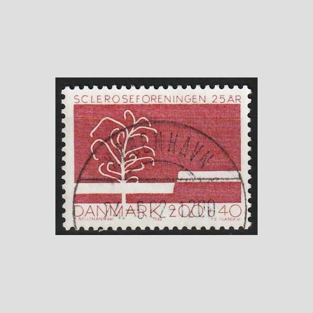 FRIMRKER DANMARK | 1982 - AFA 746 - Scleroseforeningen 25 r. - 2,00 Kr. + 40 re - Pragt Stemplet 