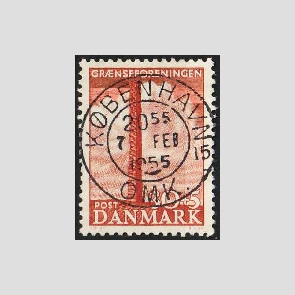 FRIMRKER DANMARK | 1953 - AFA 345 - Skamlingsbanken - 30 + 5 re rd - Pragt Stemplet 