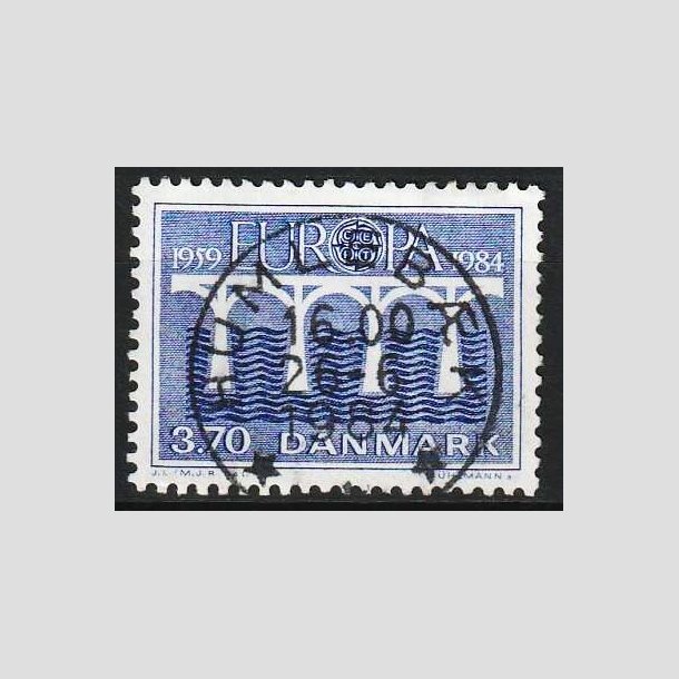 FRIMRKER DANMARK | 1984 - AFA 804 - Europamrker - 3,70 Kr. bl - Pragt Stemplet Humlebk