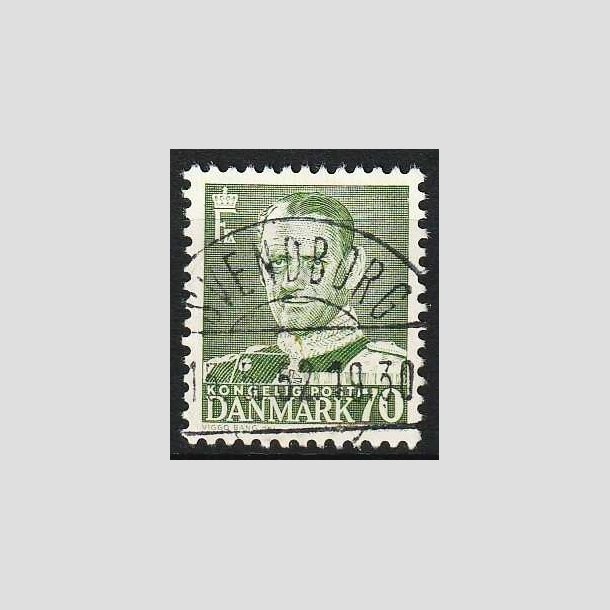 FRIMRKER DANMARK | 1950 - AFA 324 - Fr. IX 70 re mrkgrn - Lux Stemplet Svendborg