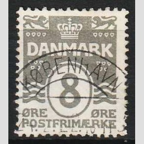 FRIM�RKER DANMARK | 1921-22 - AFA 123 - B�lgelinie 8 �re gr� - Lux Stemplet 